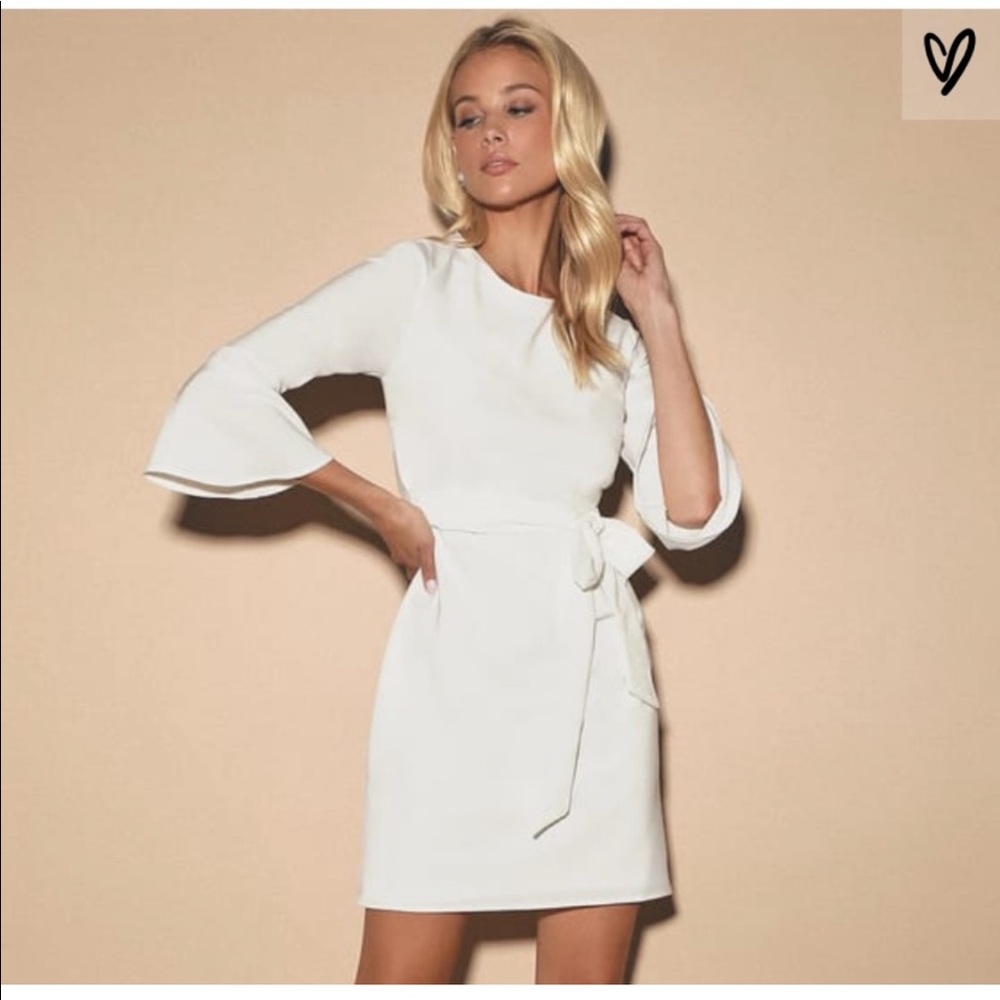 LULU’S Last Love Song Tie Waist Dress